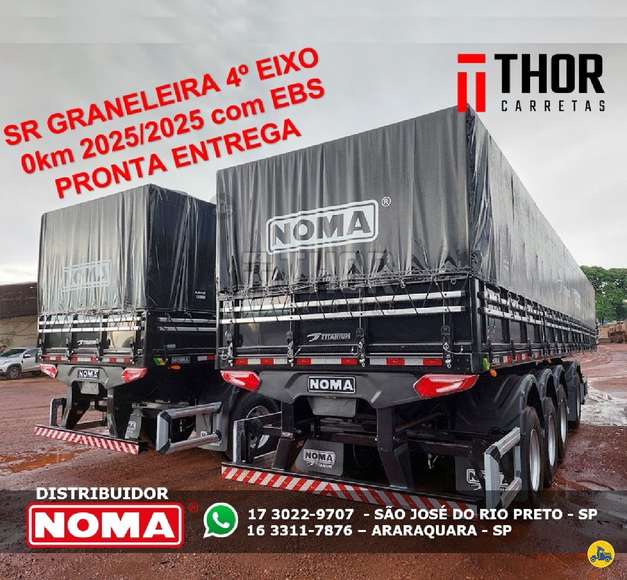 CARRETA SEMI-REBOQUE GRANELEIRO Thor Carretas - NOMA São José do Rio Preto SÃO PAULO SP